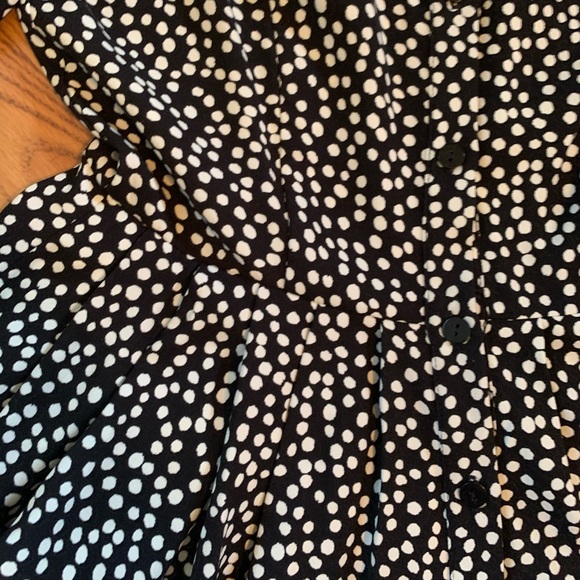 Nordstrom Black Polka Dot Dress - Picture 2 of 4